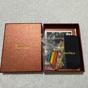 Multicolor Triangle Pendant Necklace